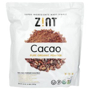 Zint Pure Organic Powder Cacau 907 g (32 oz)