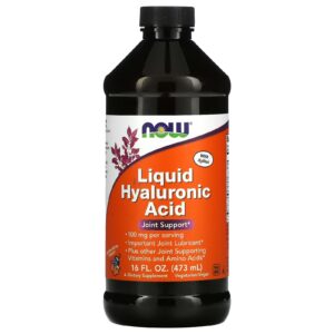 NOW Foods Ácido Hialurônico Líquido Fruto Silvestre 100 mg 473 ml (16 fl oz)