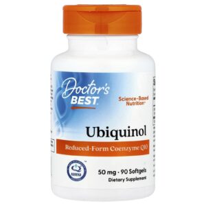 Doctors Best Ubiquinol com Kaneka Q+® 50 mg 90 Cápsulas Softgel