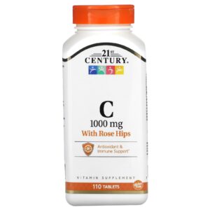21st Century Vitamina C com Rosa-Mosqueta 1.000 mg 110 Comprimidos