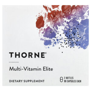 Thorne Multivitamínico Elite de manhã e à noite 2 frascos 90 cápsulas cada