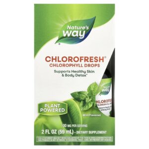 Natures Way Chlorofresh® Gotas de Clorofila Menta 59 ml (2 fl oz)