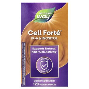 Natures Way Cell Forté IP-6 e Inositol 120 Cápsulas Veganas
