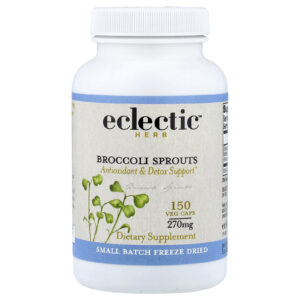 Eclectic Herb Liofilizado Brotos de Brócolis 150 Cápsulas Vegetais (270 mg por Cápsula)