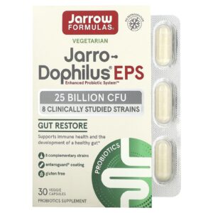 Jarrow Formulas Jarro-Dophilus EPS 25 Bilhões 30 Cápsulas Vegetais