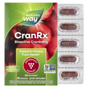 Natures Way CranRx® Cranberry Bioativo 500 mg 30 Cápsulas