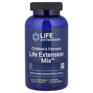 Life Extension Fórmula para Crianças Life Extension Mix™ Frutos Silvestres Naturais 120 Comprimidos Mastigáveis
