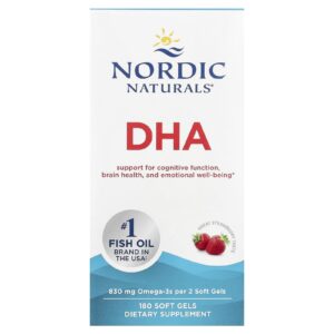 Nordic Naturals DHA Morango 180 Cápsulas Softgel