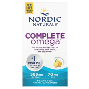 Nordic Naturals Ômega Completo Limão 60 Cápsulas Softgel
