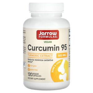 Jarrow Formulas Curcumina 95 Extrato de Cúrcuma 500 mg 120 Cápsulas Vegetais