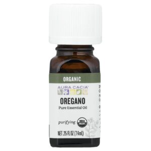Aura Cacia Óleo Essencial Puro Orégano Orgânico 74 ml (025 fl oz)