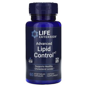 Life Extension Controle Lipídico Avançado 60 Cápsulas Vegetarianas (500 mg por Cápsula)