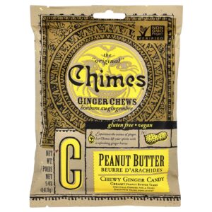 Chimes Cápsulas Mastigáveis de Gengibre Manteiga de Amendoim 1418 g (5 oz)