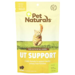 Pet Naturals Suporte UT com Amora e D-Mannose para Gatos 60 Mastigáveis