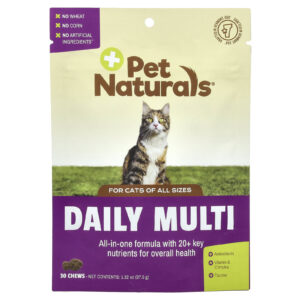 Pet Naturals Multi Diário para Gatos 30 Mastigáveis 375 g