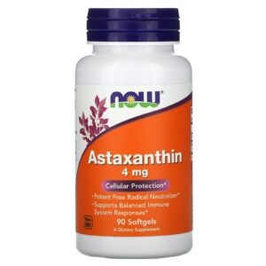 NOW Foods Astaxantina 4 mg 90 Cápsulas Softgel