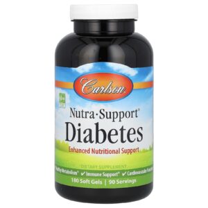 Carlson Nutra-Support® Diabetes 180 Cápsulas Softgel
