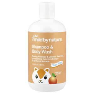 Mild By Nature Shampoo e Sabonete Líquido para Bebês Sem Lágrimas Pêssego 380 ml (1285 fl oz)