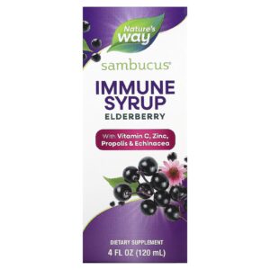 Natures Way Sambucus Xarope para o Sistema Imunológico Sabugueiro 120 ml (4 fl oz)