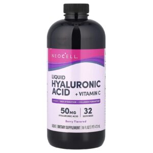 NeoCell Ácido Hialurônico Líquido + Vitamina C Fruto Silvestre 473 ml (16 fl oz)