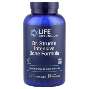 Life Extension o Dr. Fórmula Intensiva para Ossos Strum 300 Cápsulas