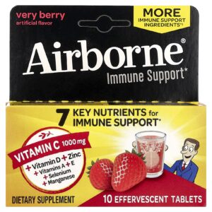 AirBorne Suplemento para Suporte Imunológico Frutos Silvestres 10 Comprimidos Efervescentes