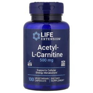Life Extension Acetilcarnitina 100 Cápsulas Vegetarianas