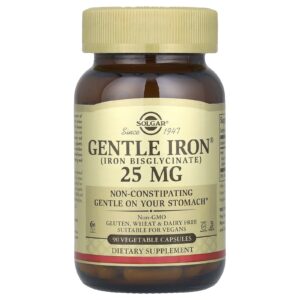 Solgar Gentle Iron® 25 mg 90 Cápsulas Vegetais