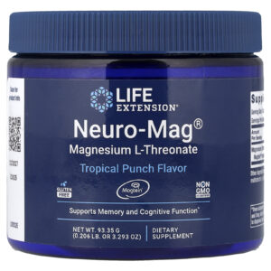 Life Extension Neuro-Mag® L-Treonato de Magnésio Ponche Tropical 9335 g (3293 oz)