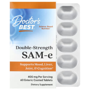 Doctors Best SAM-e 400 mg 60 Comprimidos com Revestimento Entérico