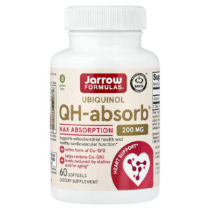Jarrow Formulas Ubiquinol QH-Absorb 200 mg 60 Cápsulas Softgel
