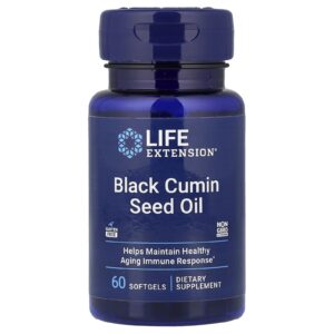 Life Extension Óleo da Semente de Cominho Preto 60 Cápsulas Softgel (500 mg por Cápsula Softgel)