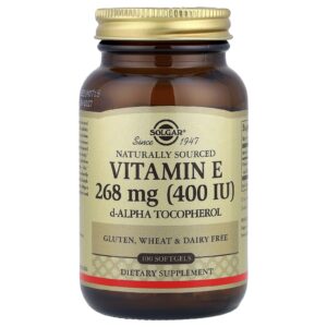 Solgar Vitamina E 268 mg (400 UI) 100 Cápsulas Softgel