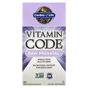 Garden of Life Vitamin Code RAW Pré-natal 90 Cápsulas Vegetarianas