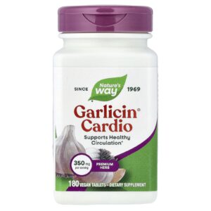 Natures Way Garlicin® Cardio 350 mg 180 Comprimidos Veganos