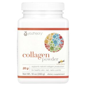 Youtheory Colágeno em Pó Baunilha 2835 g (10 oz)