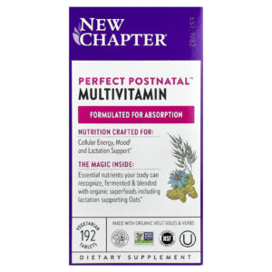 New Chapter Multivitamínico Perfect Postnatal 192 Comprimidos Vegetarianos