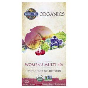 Garden of Life Organics Multivitamínico para Mulheres Acima de 40 Anos 120 Comprimidos Veganos