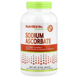 NutriBiotic Immunity Ascorbato de Sódio Pó Cristalino 454 g (16 oz)