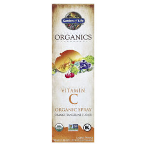 Garden of Life Organics Spray de Vitamina C Orgânica Laranja e Tangerina 58 ml (2 fl oz)