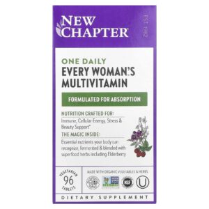 New Chapter Multivitamínico One Daily Every Womans™ 96 Comprimidos Vegetarianos