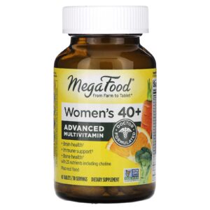 MegaFood Mulheres Acima de 40 Anos Multivitamínico Avançado 60 Comprimidos