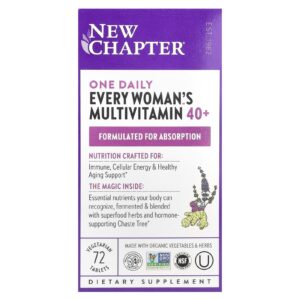 New Chapter Multivitamínico 40+ One Daily Every Womans™ 72 Comprimidos Vegetarianos