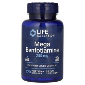 Life Extension Megabenfotiamina 250 mg 120 Cápsulas Vegetarianas