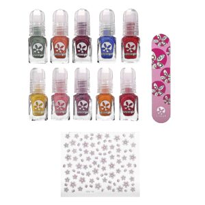 SuncoatGirl Kit de Esmaltes à Base de Água Paleta Festa Kit com 12 Unidades