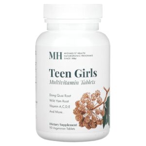Michaels Health Comprimidos para Meninas Adolescentes Multivitaminas Diárias 90 Comprimidos Vegetarianos