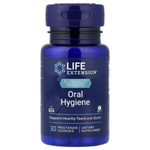 Life Extension Probiótico FLORASSIST® Higiene Oral 30 Pastilhas Vegetarianas