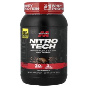 MuscleTech Whey Protein Nitro-Tech™ Chocolate ao Leite 998 g (22 lb)