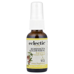 Eclectic Herb Spray para Garganta para Crianças Echinacea Goldenseal 30 ml (1 fl oz)