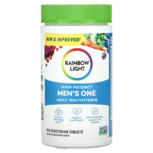 Rainbow Light Multivitamínico Diário Mens One Alta Potência 150 Comprimidos Vegetarianos